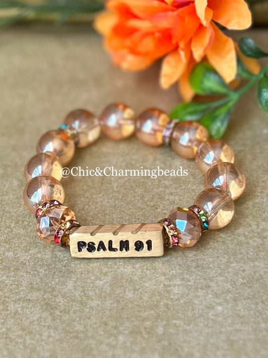 Psalm 91 Beaded Bracelet