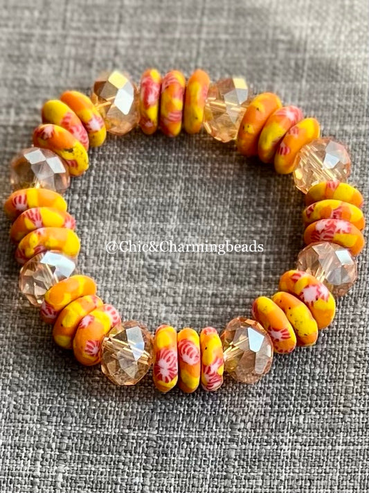 Ghanaian Glass Beads Bracelets