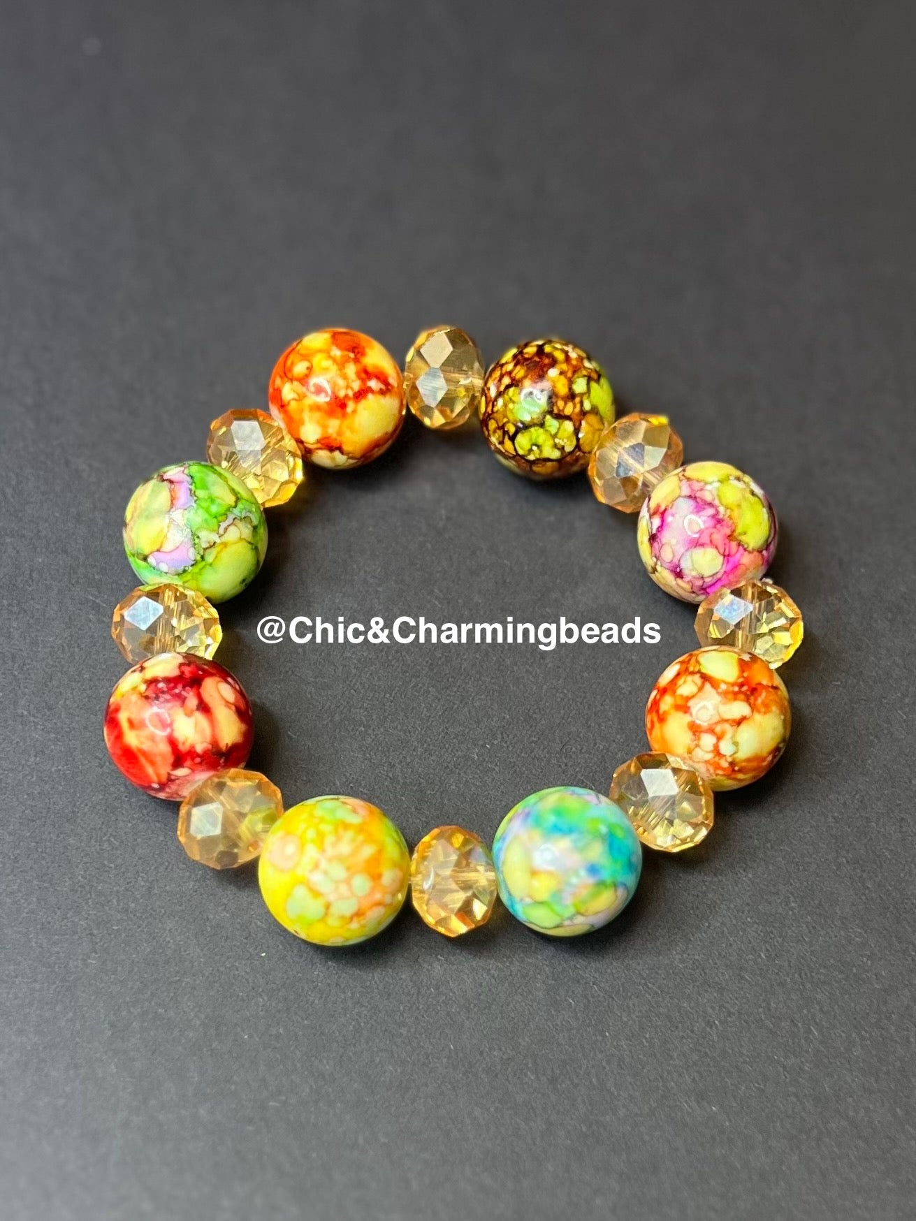 Colorful round bracelet