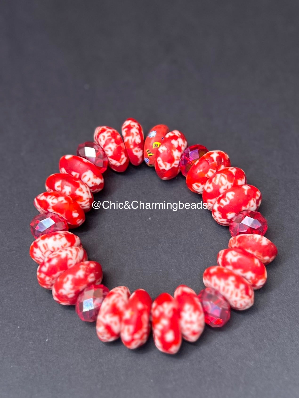 Big Red Ghanaian Bracelet