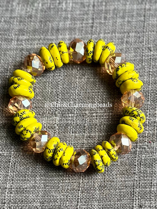 Ghanaian Glass Beads Bracelet