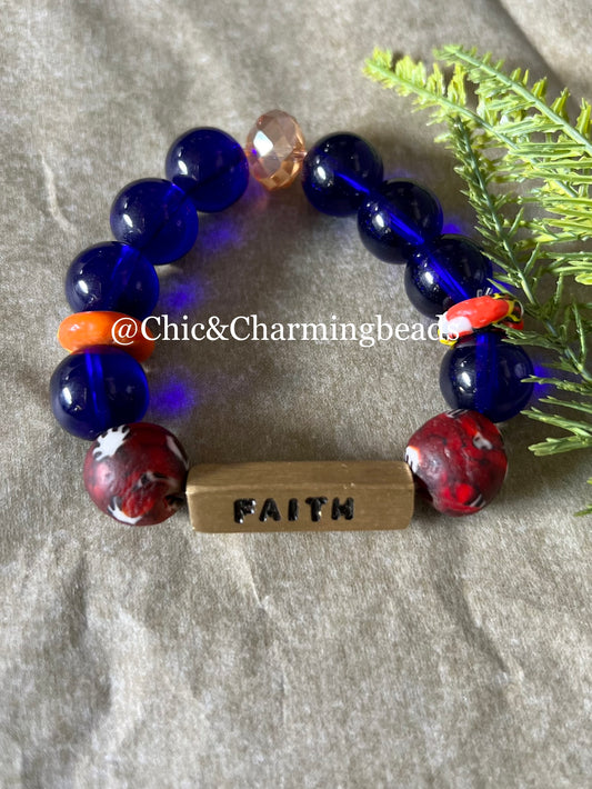 Faith Beaded Bracelet