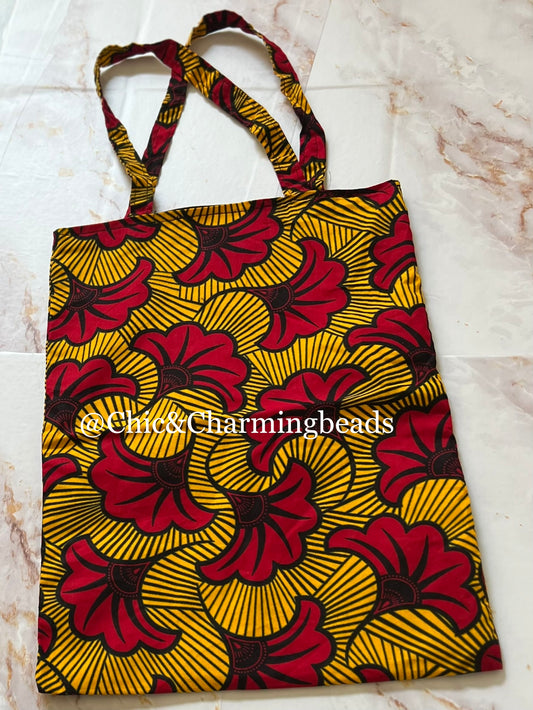 Ankara Canvas Tote