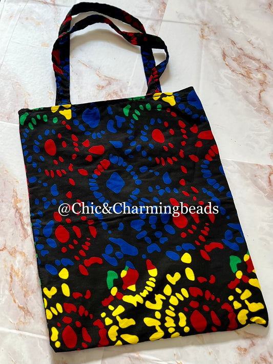 Ankara canvas tote