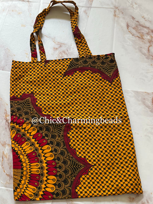 Ankara Canvas Tote