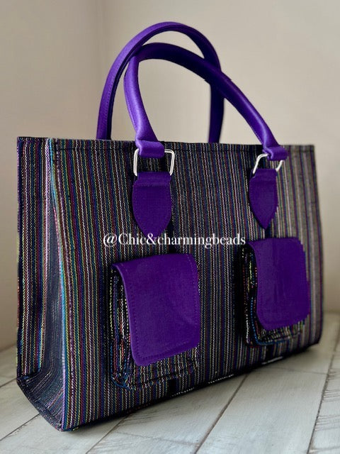 Purple Coco Tote Bag