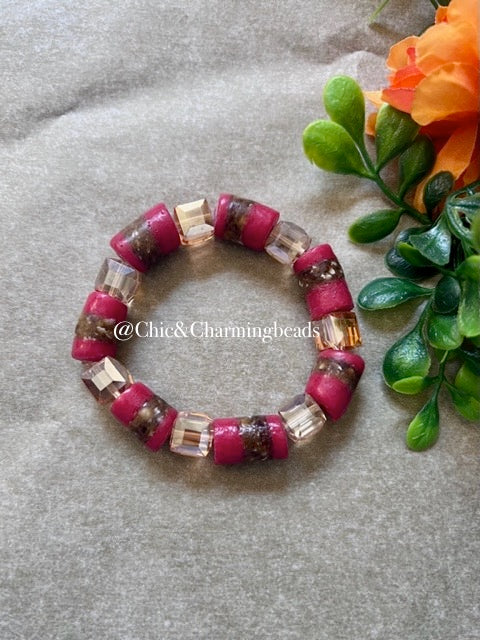 Red & Brown Krobo Beads