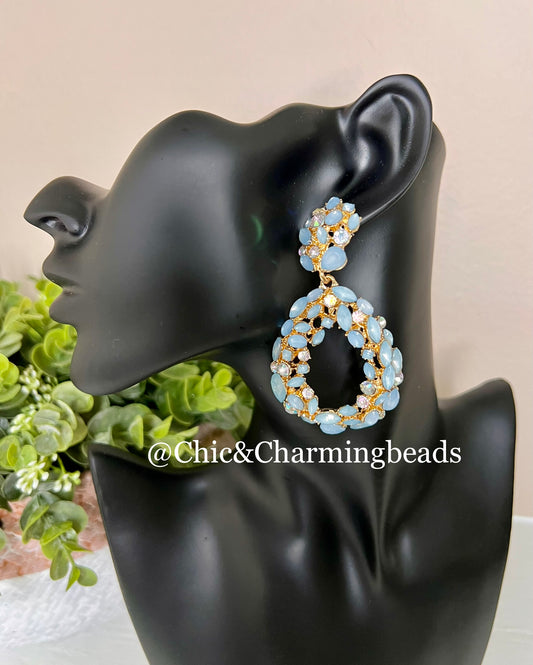 Blue Dazzle Earrings